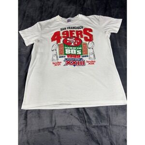 Vintage San Francisco 49ers Team of the 80s T-Shirt Garan XL White USA Made